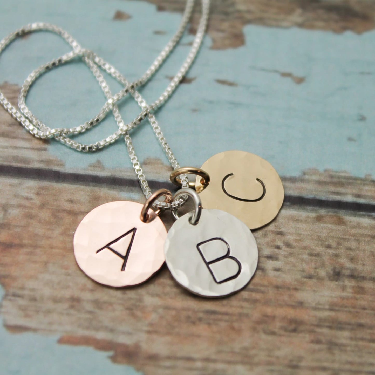 Mom Jewelry, Personalized Necklace, Initial Necklace, Monogram Necklace, Simple Necklace, Personalized Gift Idea, Gold, Rose Gold, Silver