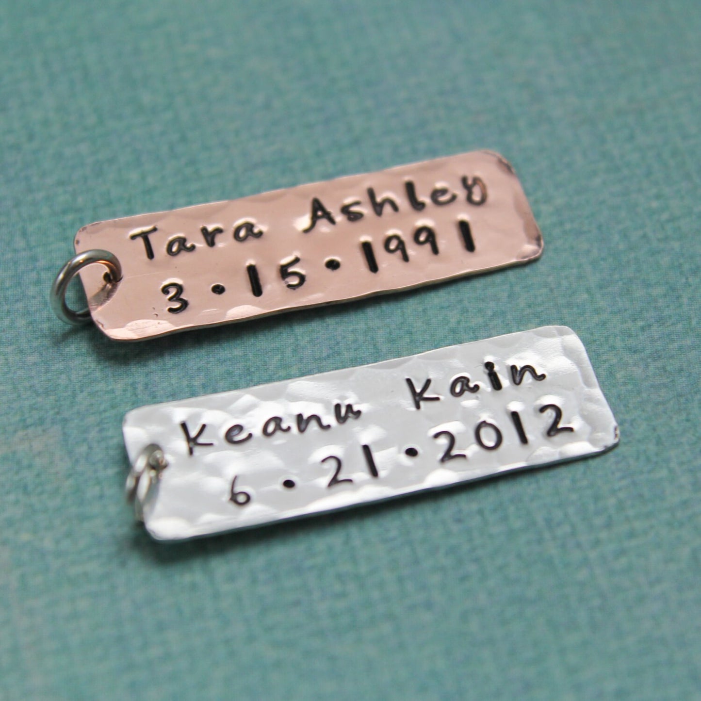 Personalized Tag, Design Your Own, Create Your Own, Engraved Name or Date Tag Sterling Silver, Brass or Copper